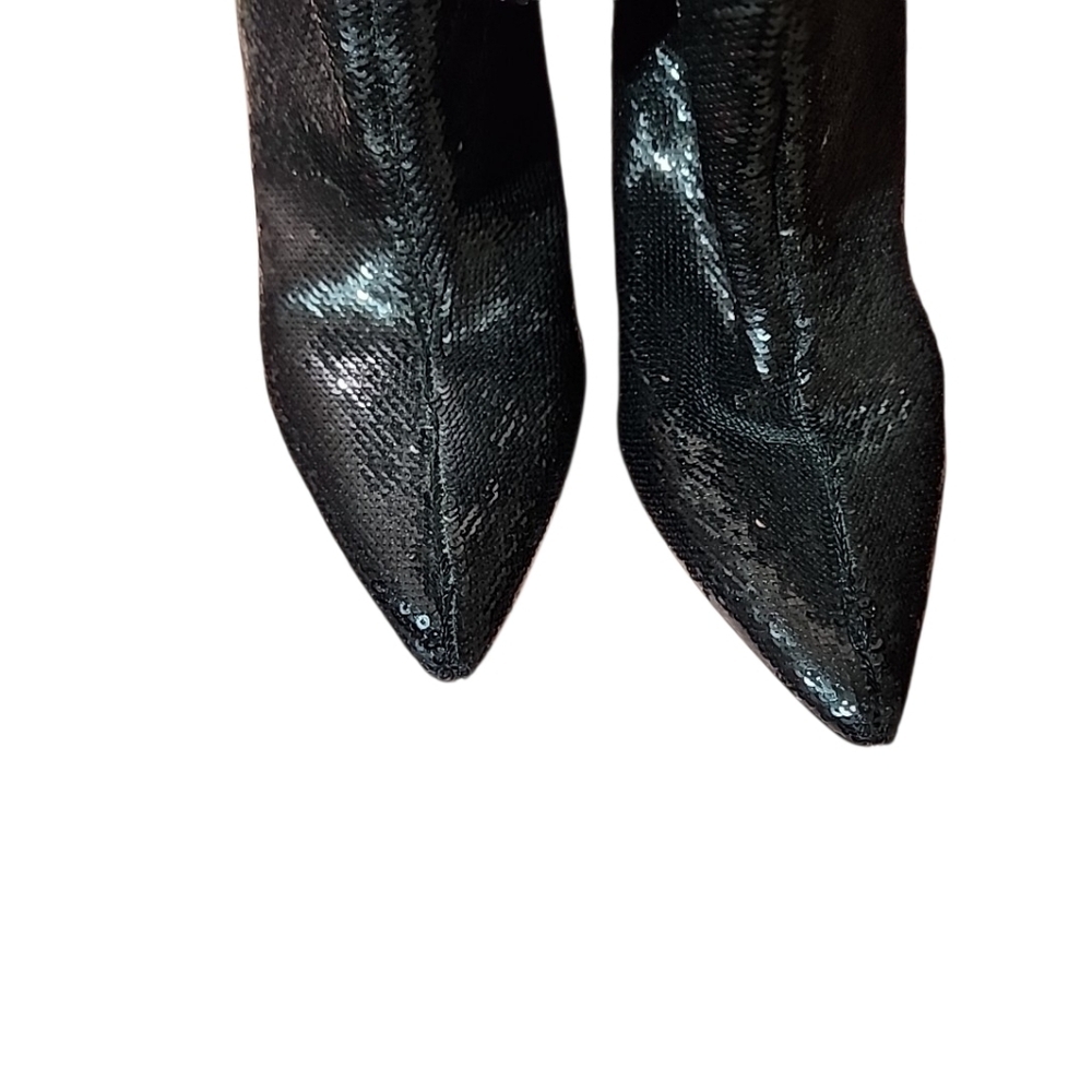 Guess black sequin  Slouchy booties size 7.5 - Picture 3 of 7